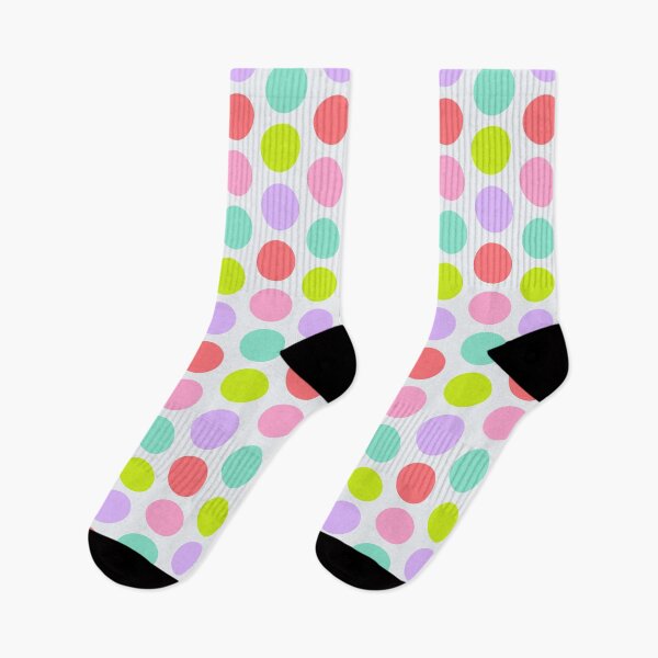 Item preview, Colorful Polka Dots Pattern in Soft Rainbow Pastels designed and sold by WD-Artist.