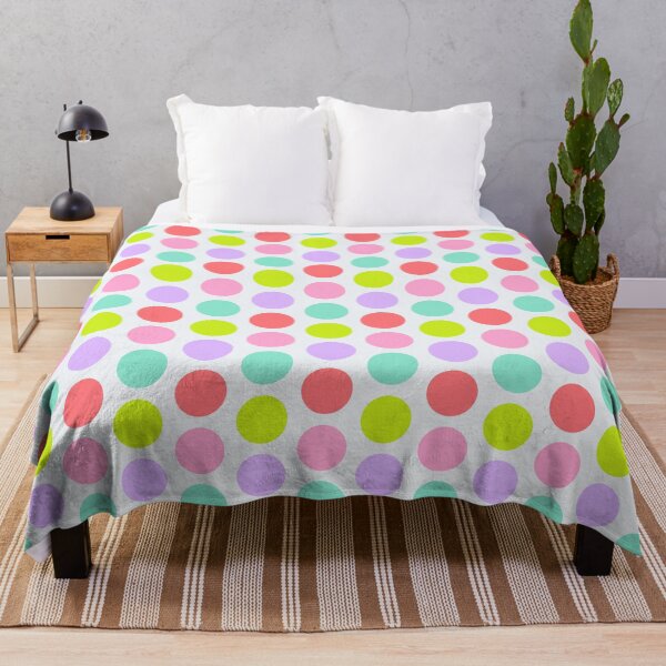 Item preview, Colorful Polka Dots Pattern in Soft Rainbow Pastels designed and sold by WD-Artist.