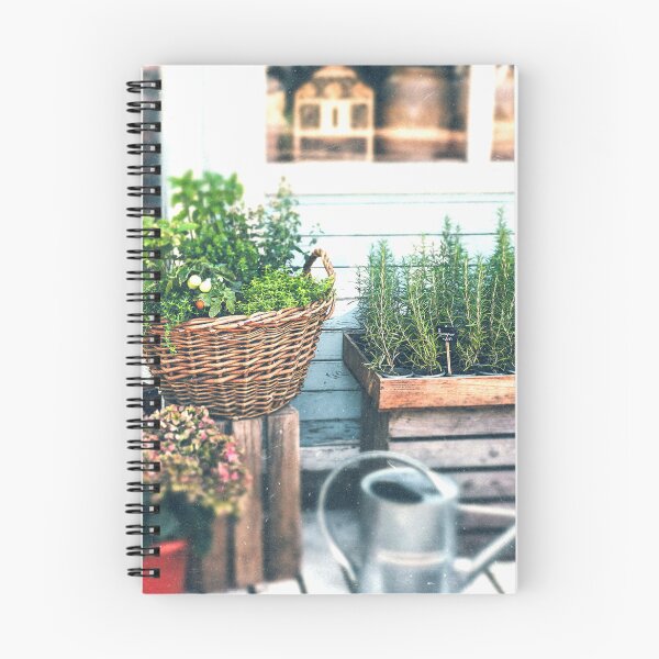 Item preview, Vintage Garden Shop with Herb Baskets and Rustic Cottage Charm designed and sold by Vita-Kvitash.