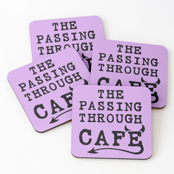 Item preview, Logotipo de Passing Through Cafe designed and sold by Nik Knight Book Merch.
