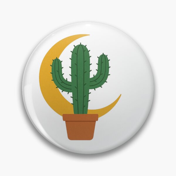 Item preview, Cactus and Crescent Moon Celestial Design designed and sold by The-SilentPlace.