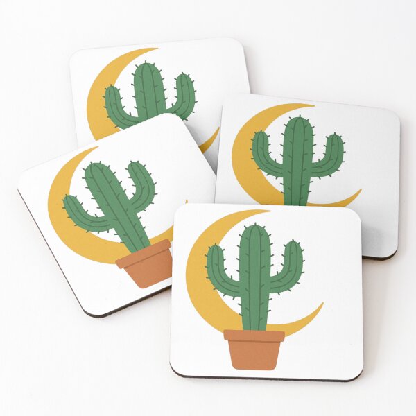 Item preview, Cactus and Crescent Moon Celestial Design designed and sold by The-SilentPlace.