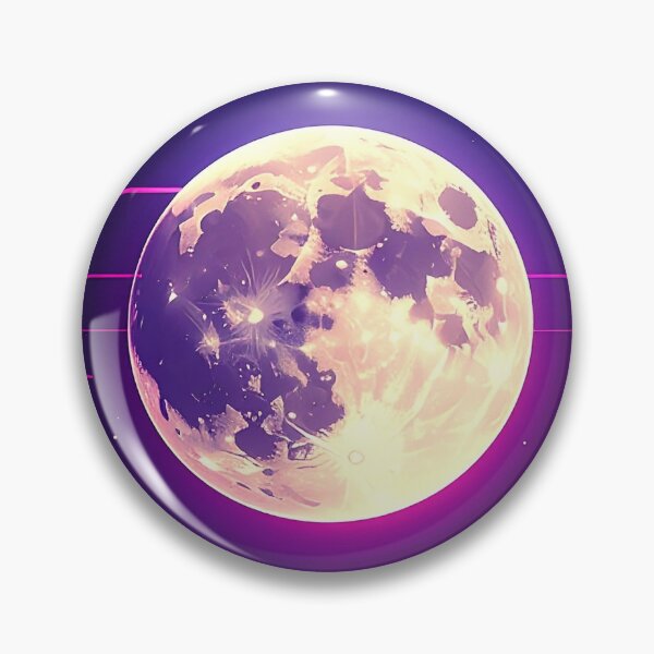 Item preview, Neon Glitch Moon Over Cyberpunk Horizon designed and sold by DimyMoon.
