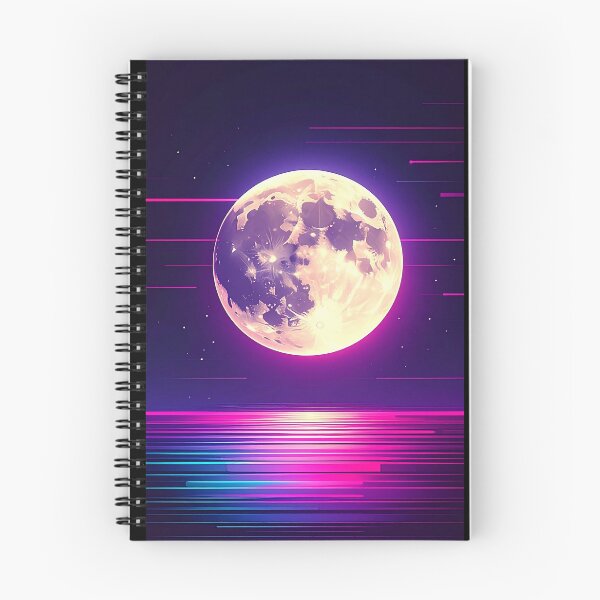 Item preview, Neon Glitch Moon Over Cyberpunk Horizon designed and sold by DimyMoon.