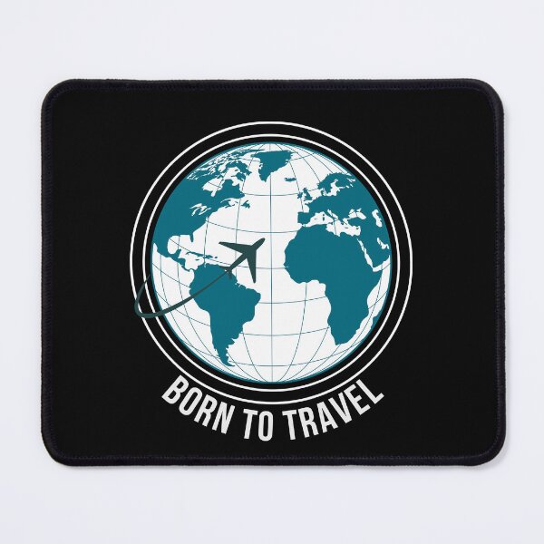 Item preview, Born to Travel Globe Airplane Adventure Travel Design designed and sold by MadeByMira.