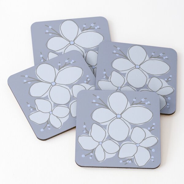 Item preview, Delicate Periwinkle Blossom On Dusty Lavender designed and sold by ​Jyoti Digital Artist.