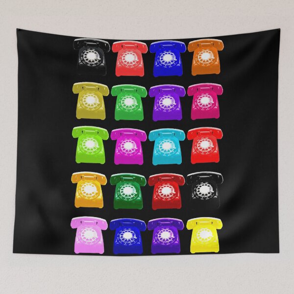 Item preview, Vintage retro rotary dial phones multiple colors designed and sold by E-W-D.