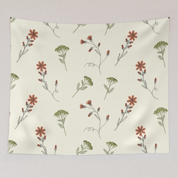 Item preview, Vintage Wildflower Botanical Pattern designed and sold by NuvoraNest.