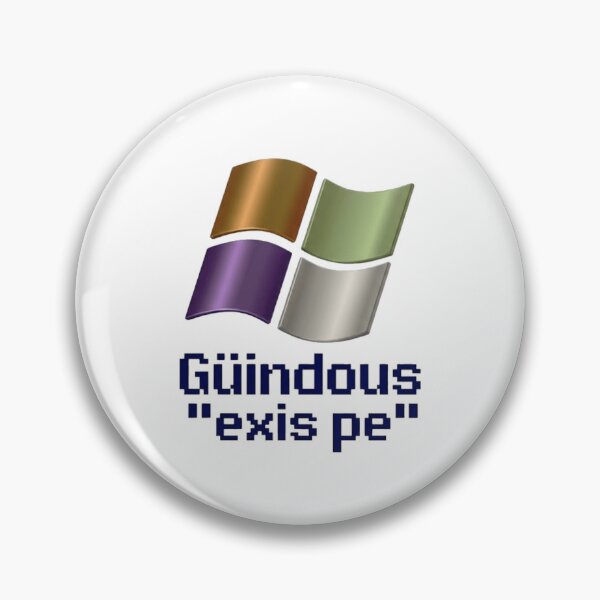 Item preview, Güindous exis pe - Retro Meme designed and sold by Ctrl+Alt+Store.