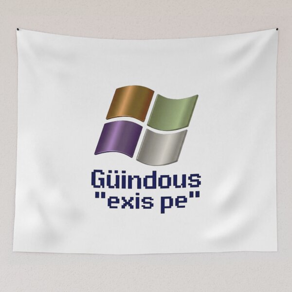 Item preview, Güindous exis pe - Retro Meme designed and sold by Ctrl+Alt+Store.