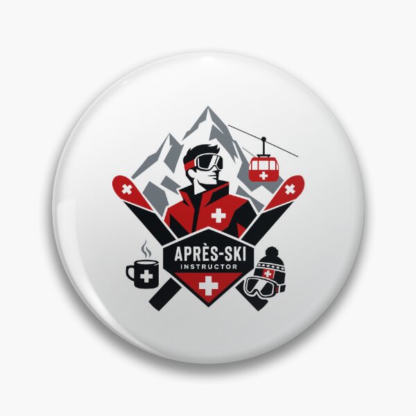 Item preview, Swiss Après-Ski Instructor Ski Party designed and sold by AntiqueImages.