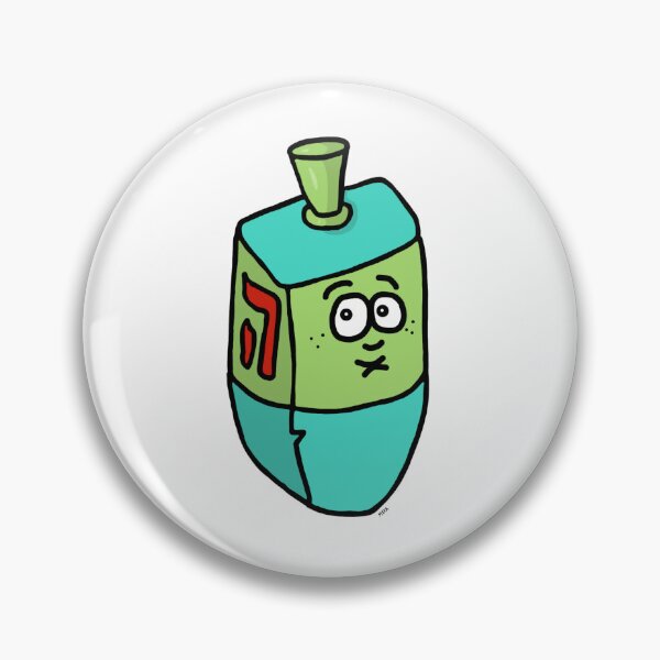 Item preview, Cute Spinning Dreidel Sticker | Funny Hanukkah Game Cartoon designed and sold by MyxaART.