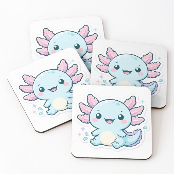 Item preview, Smiling Axolotl Sticker designed and sold by ImagoLens.