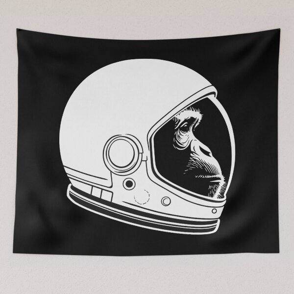 Item preview, Space Monkey Astronaut designed and sold by LagomCreative.