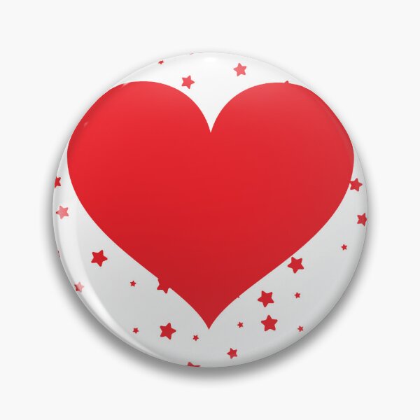Item preview, Minimalist Big Red Heart Twinkle Stars Romantic Aesthetic Design designed and sold by MagySale.