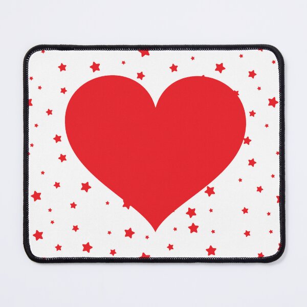 Item preview, Minimalist Big Red Heart Twinkle Stars Romantic Aesthetic Design designed and sold by MagySale.