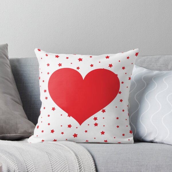 Item preview, Minimalist Big Red Heart Twinkle Stars Romantic Aesthetic Design designed and sold by MagySale.