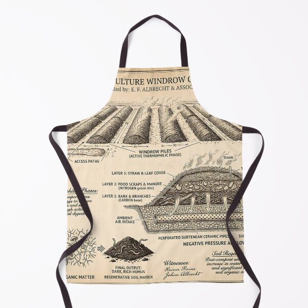 Item preview, Permaculture Windrow Composting Matrix Agricultural Blueprint designed and sold by MintedMinds.