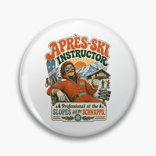 Item preview, Retro Apres Ski Instructor Slopes Schnapps Legend designed and sold by AntiqueImages.