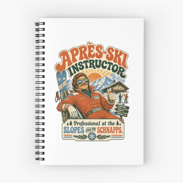 Item preview, Retro Apres Ski Instructor Slopes Schnapps Legend designed and sold by AntiqueImages.