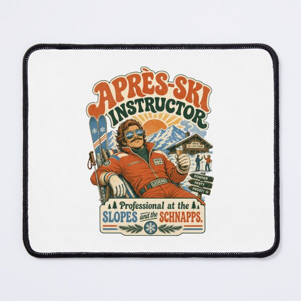 Item preview, Retro Apres Ski Instructor Slopes Schnapps Legend designed and sold by AntiqueImages.