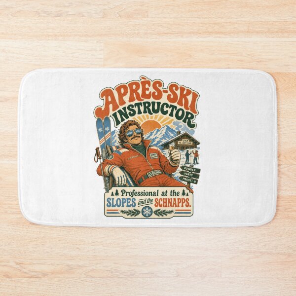 Item preview, Retro Apres Ski Instructor Slopes Schnapps Legend designed and sold by AntiqueImages.