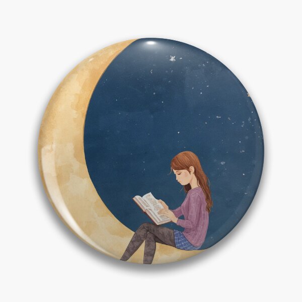 Item preview, Moonlit Reading Club designed and sold by Deezyned.