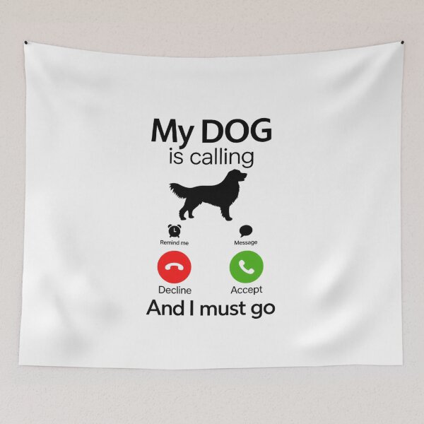 Item preview, Funny Dog Lover My Dog is Calling And I Must g designed and sold by Thread&Fable.