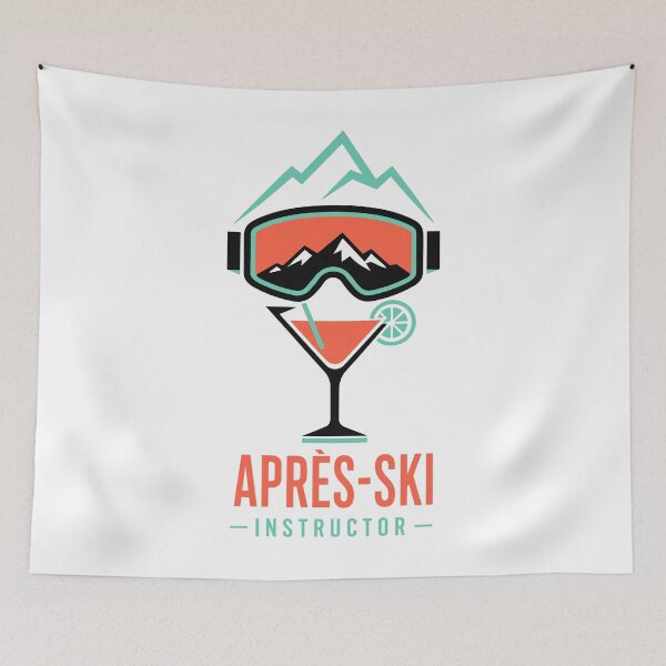 Item preview, Après Ski Instructor Mountain Goggles Cocktail designed and sold by AntiqueImages.
