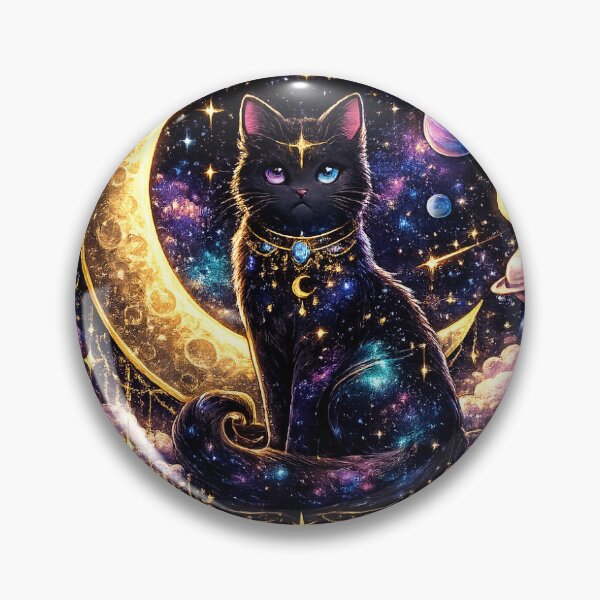 Item preview, Celestial Cat of the Cosmos | Mystical Galaxy Cat | Magical Space Cat Sticker & T-Shirt designed and sold by Leisure-Shop.