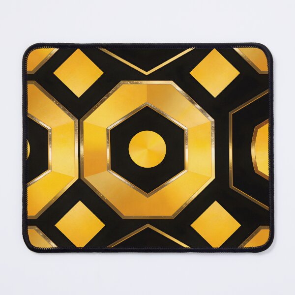 Item preview, Black and Gold Geometric Luxury Pattern designed and sold by Paulo Costa Dias.