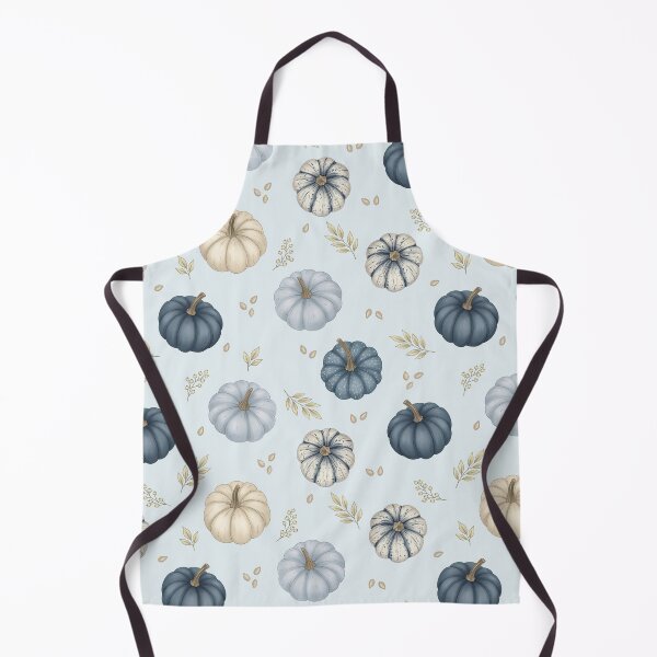 Item preview, Cozy Blue Pumpkins Fall Pattern - Cute Autumn Harvest Repeating Design designed and sold by katemaxi.