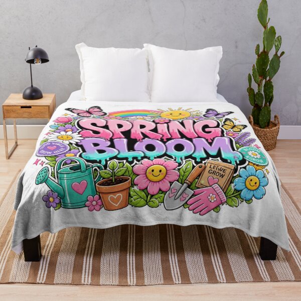 Item preview, SPRING BLOOM Graffiti Sticker PNG | Colorful Floral Spring Aesthetic | Cute Flower Vinyl Decal for Laptop, Journal & Water Bottle designed and sold by Stylestickers55.