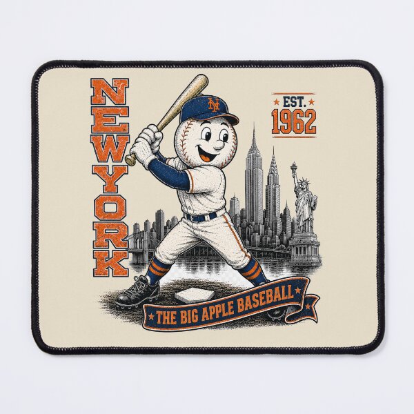 Item preview, New York Baseball Vintage Mascot Shirt | Big Apple Baseball | Retro NYC Baseball Tee 1962, Stadium Skyline | Transparent PNG designed and sold by GhostDawgs.