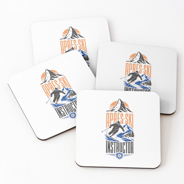Item preview, Après-Ski Instructor Mountain Skier Retro Design designed and sold by AntiqueImages.