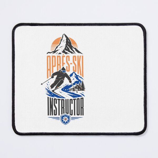 Item preview, Après-Ski Instructor Mountain Skier Retro Design designed and sold by AntiqueImages.
