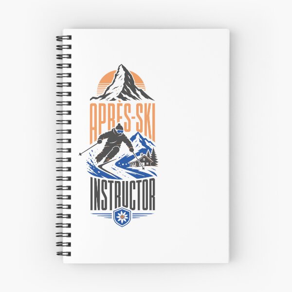Item preview, Après-Ski Instructor Mountain Skier Retro Design designed and sold by AntiqueImages.
