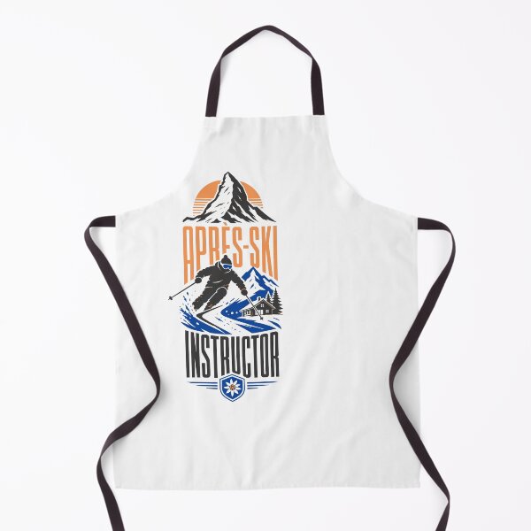 Item preview, Après-Ski Instructor Mountain Skier Retro Design designed and sold by AntiqueImages.