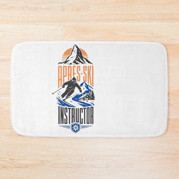 Item preview, Après-Ski Instructor Mountain Skier Retro Design designed and sold by AntiqueImages.