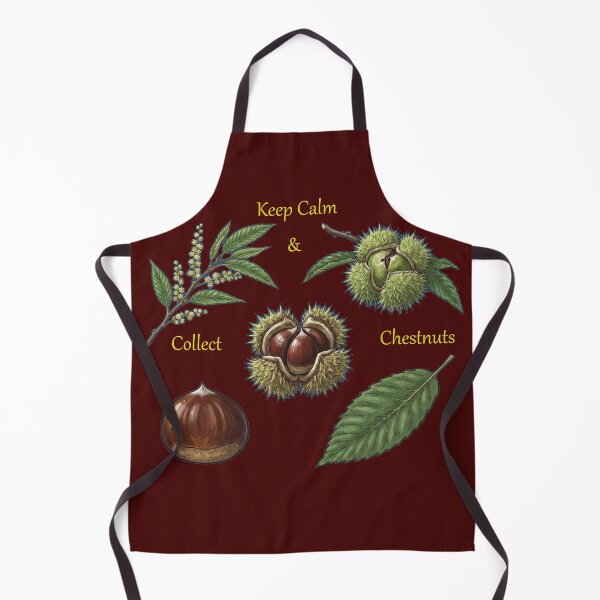 Item preview, Keep Calm and Collect Chestnuts Botanical Autumn Nature Slogan designed and sold by Evelashop.