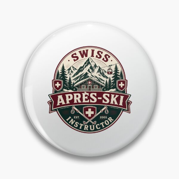 Item preview, Swiss Après-Ski Instructor Mountain Skiing Vintage designed and sold by AntiqueImages.
