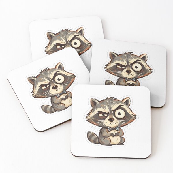 Item preview, Grumpy Cute Raccoon designed and sold by Snurly.