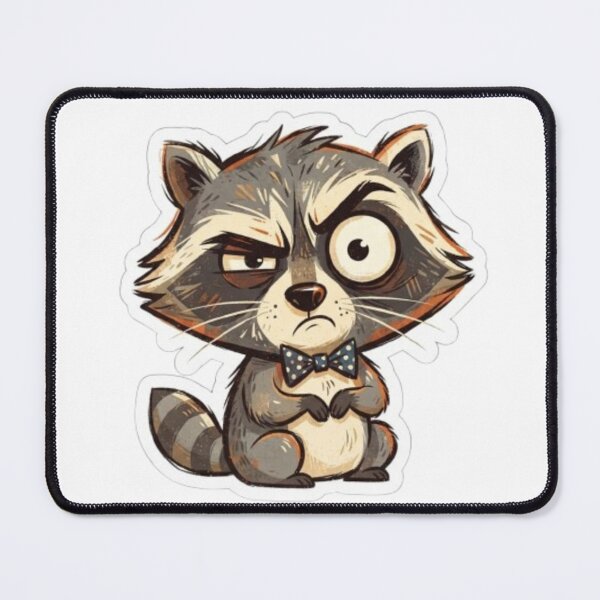 Item preview, Grumpy Cute Raccoon designed and sold by Snurly.
