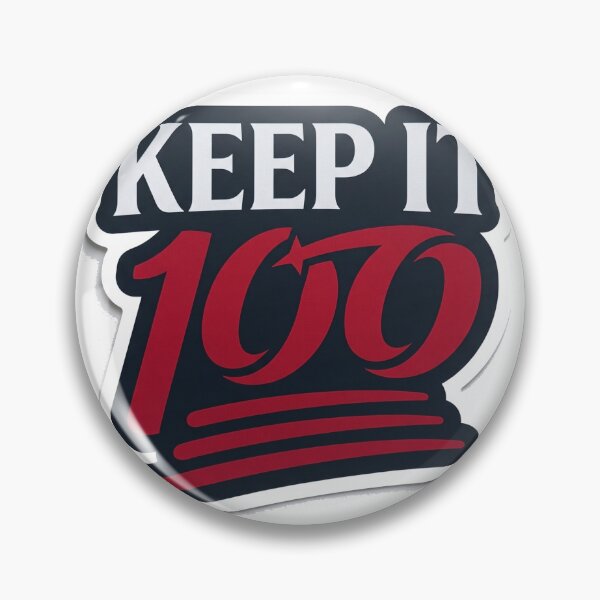 Item preview, Keep It 100 Motivational Streetwear Sticker | Bold 100% Authentic Mindset Design designed and sold by MAStrends.