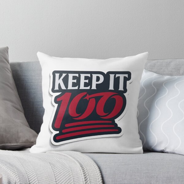 Item preview, Keep It 100 Motivational Streetwear Sticker | Bold 100% Authentic Mindset Design designed and sold by MAStrends.
