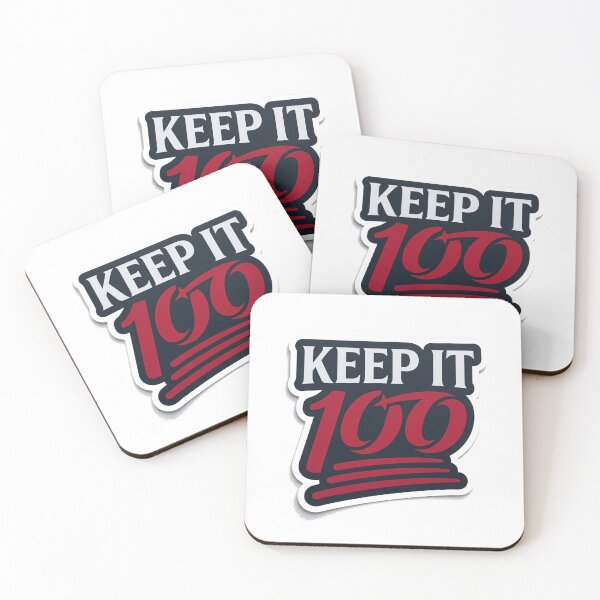 Item preview, Keep It 100 Motivational Streetwear Sticker | Bold 100% Authentic Mindset Design designed and sold by MAStrends.