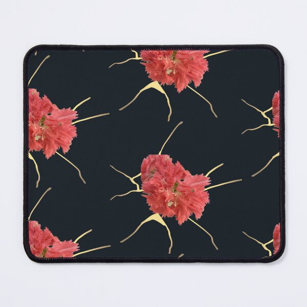 Item preview, Vivid Coral Pink Fringed Carnation Blossom Cutout designed and sold by BalkanBloom.