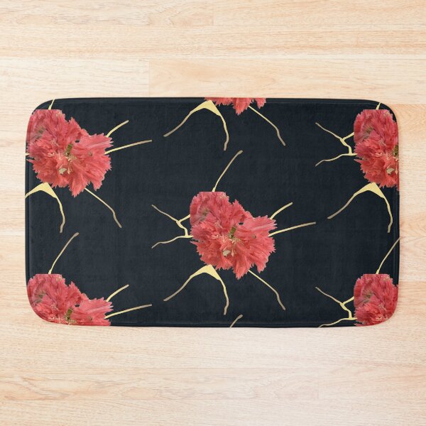 Item preview, Vivid Coral Pink Fringed Carnation Blossom Cutout designed and sold by BalkanBloom.