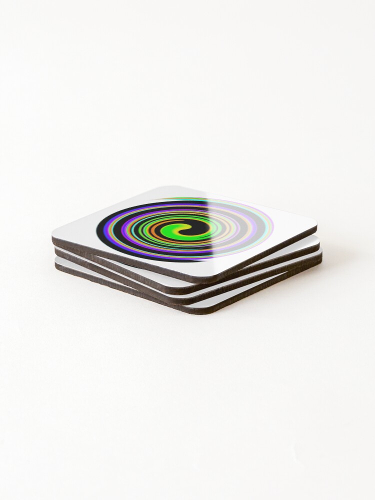 Thumbnail 4 of 5, Coasters (Set of 4), Color Vortex designed and sold by Proxima77.