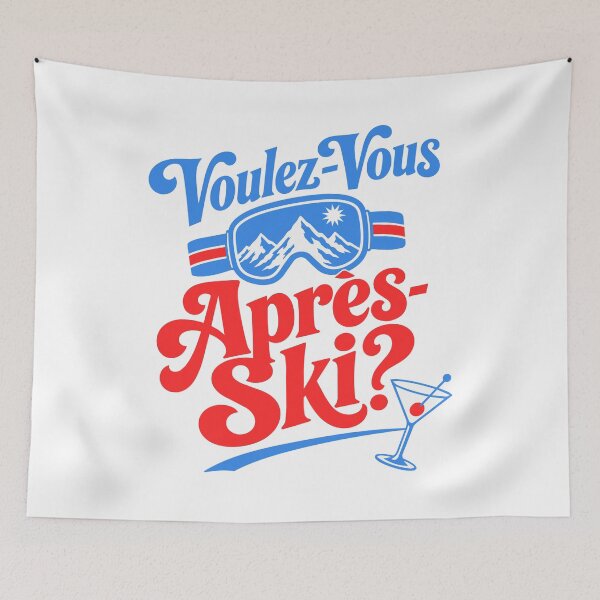 Item preview, Voulez-Vous Après-Ski Ski Party Drinker designed and sold by AntiqueImages.